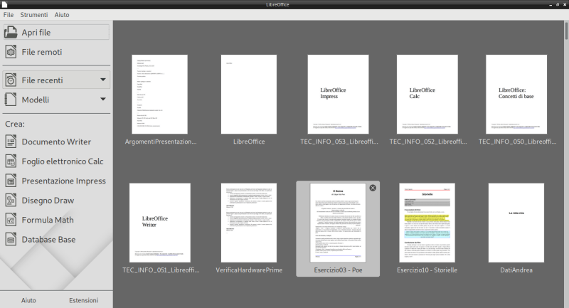 "Interfaccia comune"
